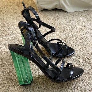 Express strappy block heels size 7.5